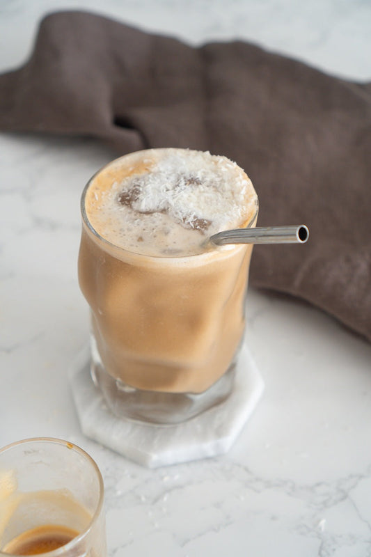 Iskaffe med kokos